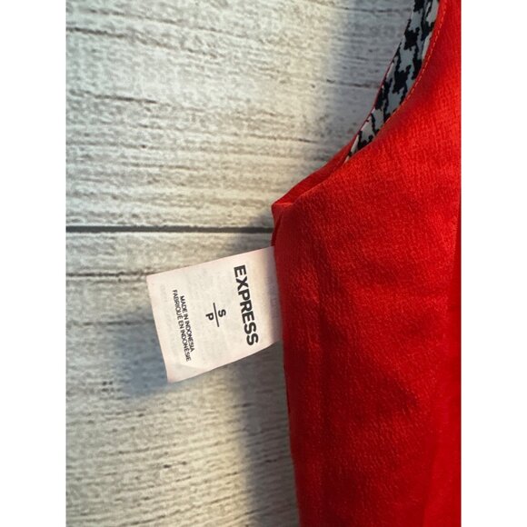 NWT Express Reversible Houndstooth & Red Camisole Top Size S - Picture 5 of 5